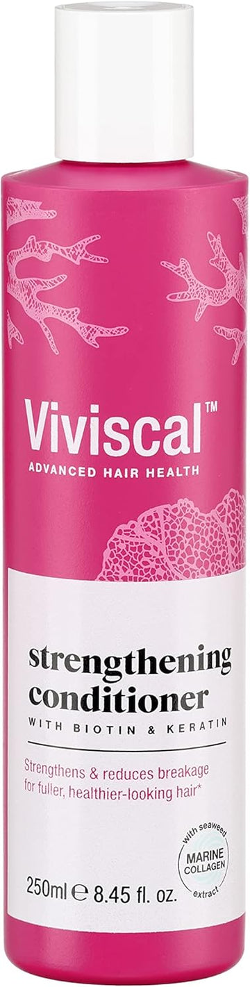 Viviscal Thickening Shampoo For Naturally Thicker & Fuller Looking Hair - With Biotin, Keratin & Marine Collagen Extract - Paraben Free, For All Hair Types, 250 Ml