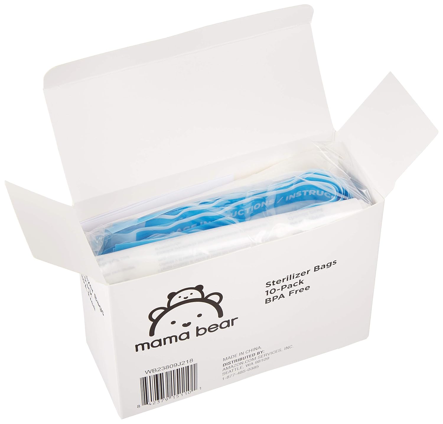 Amazon Brand - Mama Bear Sterilizer Bags, 10-count : Baby