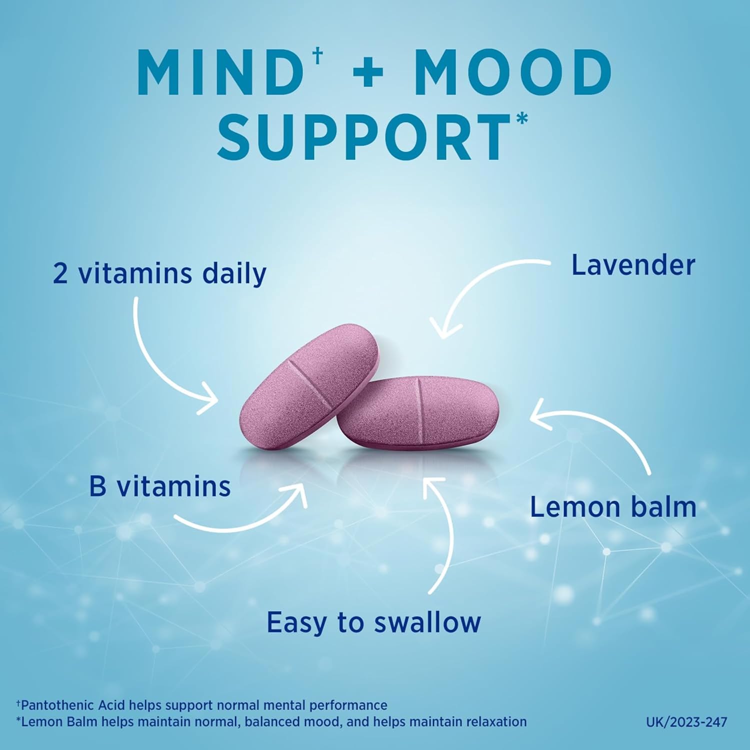 NytEase Relax and Unwind Tablets - Mind and Mood Support Formulated with Pantothenic Acid, Vitamin B1, B2, B6 and B12, Lavender Extract and Oil, and Lemon Balm Extract : Amazon.co.uk: Health & Personal Care