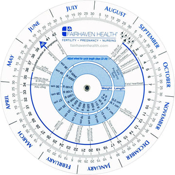 Fairhaven Health Pregnancy Wheel And Ovulation Calendar, Fertility Predictor And Tracker For Mom, Women, Patients, Nurses, Doctors, Midwives, Track Pregnancy, Irregular Menstrual Cycles For Conception
