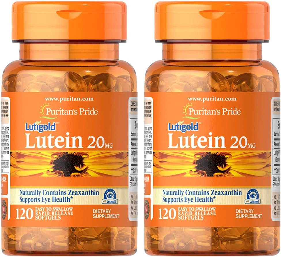 Puritan'S Pride Lutein 20Mg 240 Count (2 Pack Of 120)