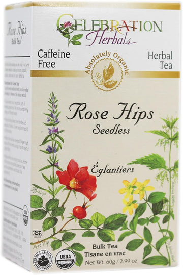 Celebration Herbals Rose Hip Seedless Organic 60 Gm, 0.02 Pound : Grocery & Gourmet Food