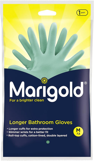 Marigold 2 X Longer Bathroom Gloves - 1 X 6 Pairs