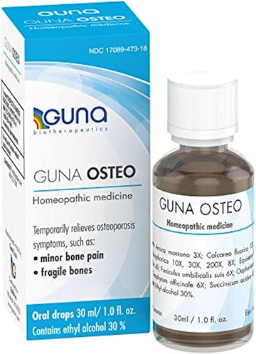 Guna Osteo Homeopathic Support For Bone Health & Strength - 1 Ounce