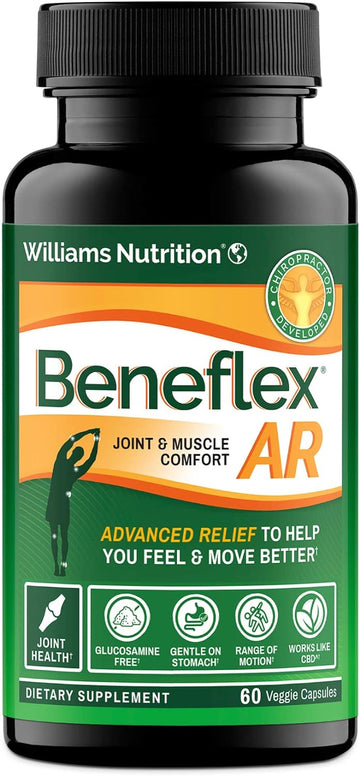Healthy Directions Dr. David Williams? Beneflex AR ? Advanced Relief from Joint and Muscle Discomfort, Plus Boosts Mood and Reduces Fatigue with Levagen and Ashwagandha (60 Capsules)