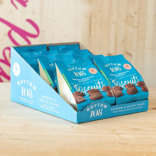 Rhythm 108 Swiss Vegan Share Bag Biscuit Selection Box - 4 Flavours