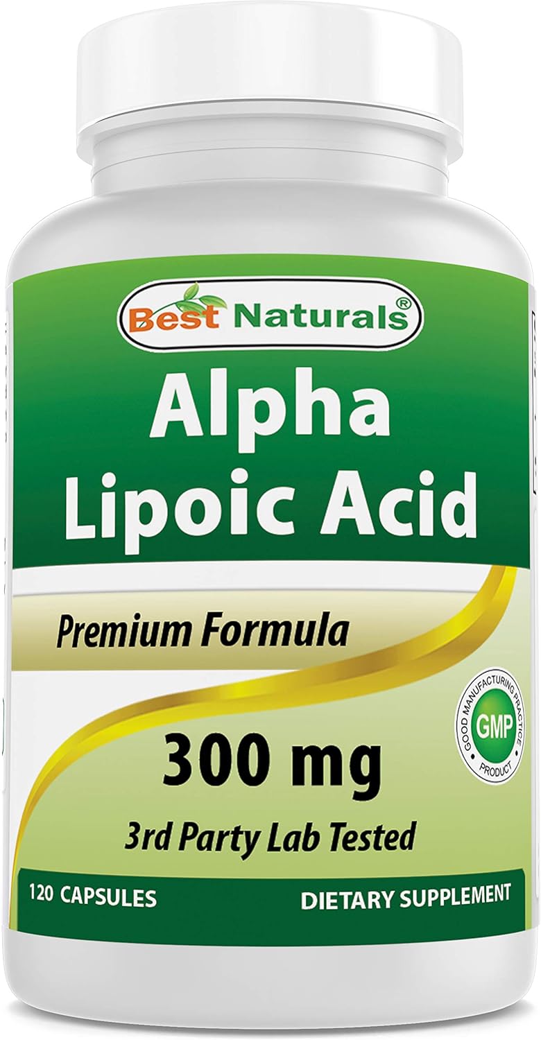 Best Naturals Alpha Lipoic Acid 300 Mg 120 Capsules