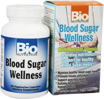 Bio Nutrition - Blood Sugar Wellness - 60 Vegetarian Capsules