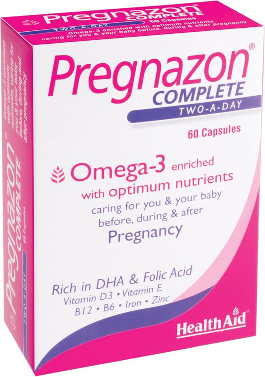 HealthAid Pregnazon Complete - 60 Capsules : Amazon.co.uk: Health & Personal Care