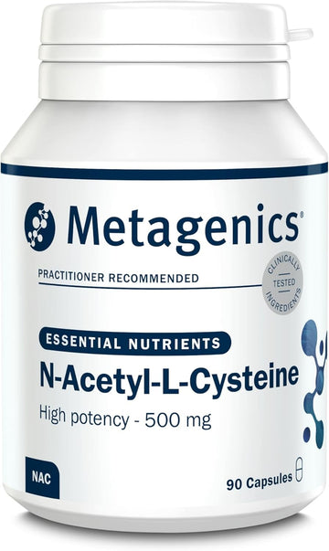 Metagenics N-Acetyl-L-Cysteine (Nac) - Amino Acid With Flexible Dosage - Vegan, Gluten-Free - 90 Capsules