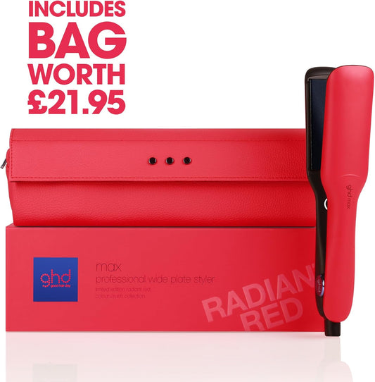 Ghd Max Wide Plate Hair Straightener & Styler - Larger Plates For Fast Styling, More Shine, Frizz-Free - For Long, Thick Or Curly Hair - (Uk Plug)