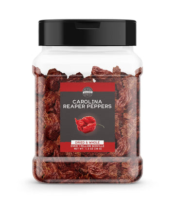 Birch & Meadow Whole Carolina Reaper Peppers, 1.3 oz, Extremely Spicy, Over 1,000,000 SHU