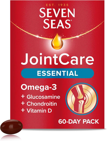Seven Seas Jointcare Essential, With Omega-3, Glucosamine, Chondroitin, Vitamins C And D, Manganese And Zinc, Food Supplements, 60-Day Pack