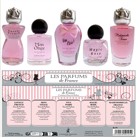 Charrier Parfums - 5 Eaux De Parfum Gift Set - 'Collection Fashion' - 49.7 Ml / 1.68 Fl.Oz - Made In Provence, France