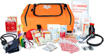 Ever Ready First Aid Fully Stocked First Responder Kit, Orange