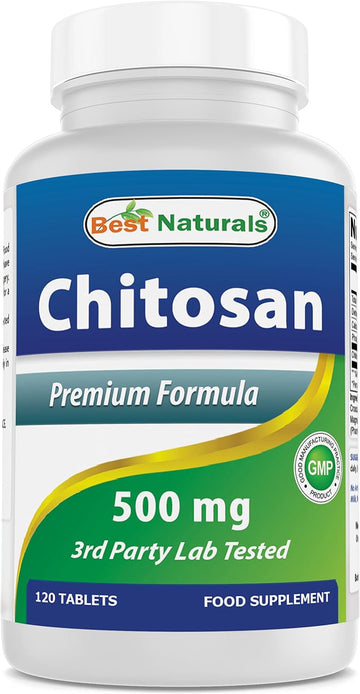 Best Naturals -- Chitosan -- 500 mg -- 120 Tablets