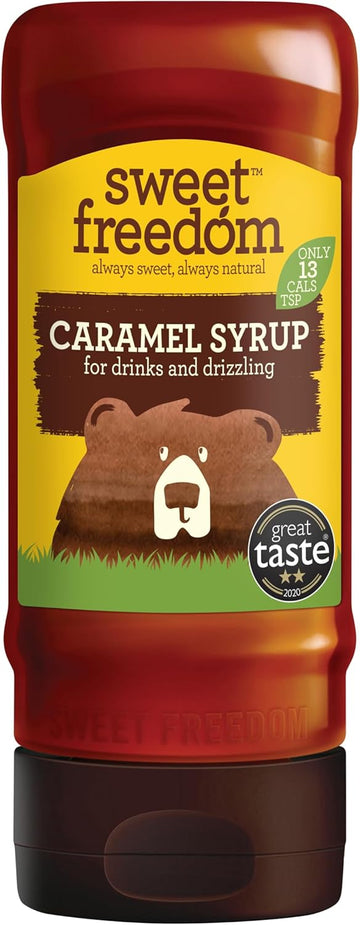 Sweet Freedom Cinnamon Syrup - 350 G | Natural Great Taste With Sweetness Derived From Fruit | Ideal For Coffee, Baking & Dessert | No Preservatives Or Allergens | Vegan | Only 13 Cal Per Teaspoon