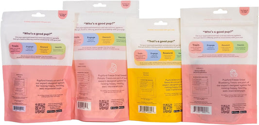 Pupford Freeze Dried Training Treats For Dogs & Puppies, 1000+ Limited Ingredient Bites (Fruits & Veggie Bundle)