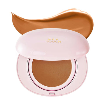 Milktouch Cushion Foundation, 24H Flawless Skin, Radiant Shine, No Oxidation, Long-Lasting, Non-Creasing, 60% Hydrating Skincare Infused Korean Foundation, Valentines Gifts (33C Cinnamon)