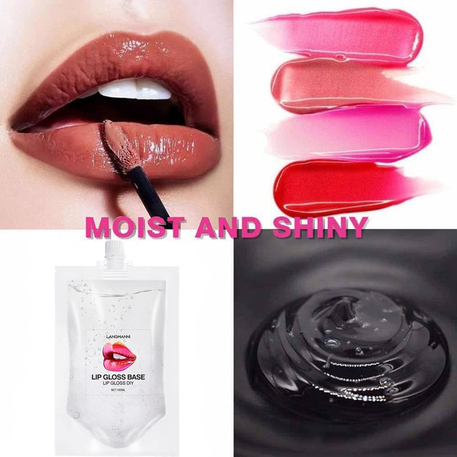 20ml Clear Transparent Moisturizing DIY Lip Gloss Base Lip Balm Material Gel, Organic Lipctisk Lip Glow Lip Glaze Base for Making Your Own Lip Plumper/Lip Tint/Lip Primer (Orange Pearlescent) : Amazon.co.uk: Beauty