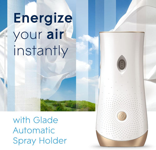 Glade Automatic Spray Air Freshener Refill, Scented Air Freshener For Home And Bathroom, Clean Linen, 6.2 Oz, 3 Count