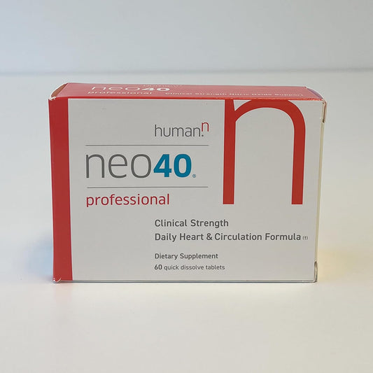 Humann Neo40 Professional - Daily Heart & Circulation Support - Methylfolate, Beet Root Powder, Hawthorn Berry, L-Citrulline - 60 Dissolvable Tablets