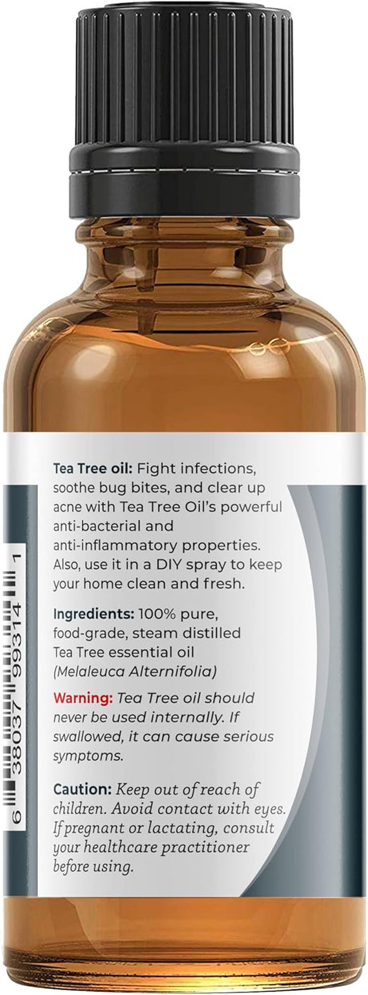 Viva Doria 100% Pure Australian Tea Tree Essential Oil, Undiluted, Food Grade, 30 Ml (1 Fluid Ounce)