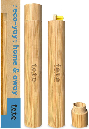 F.E.T.E | Bamboo Toothbrush Travel Case | Biodegradable & Compostable | Sustainable | Vegan