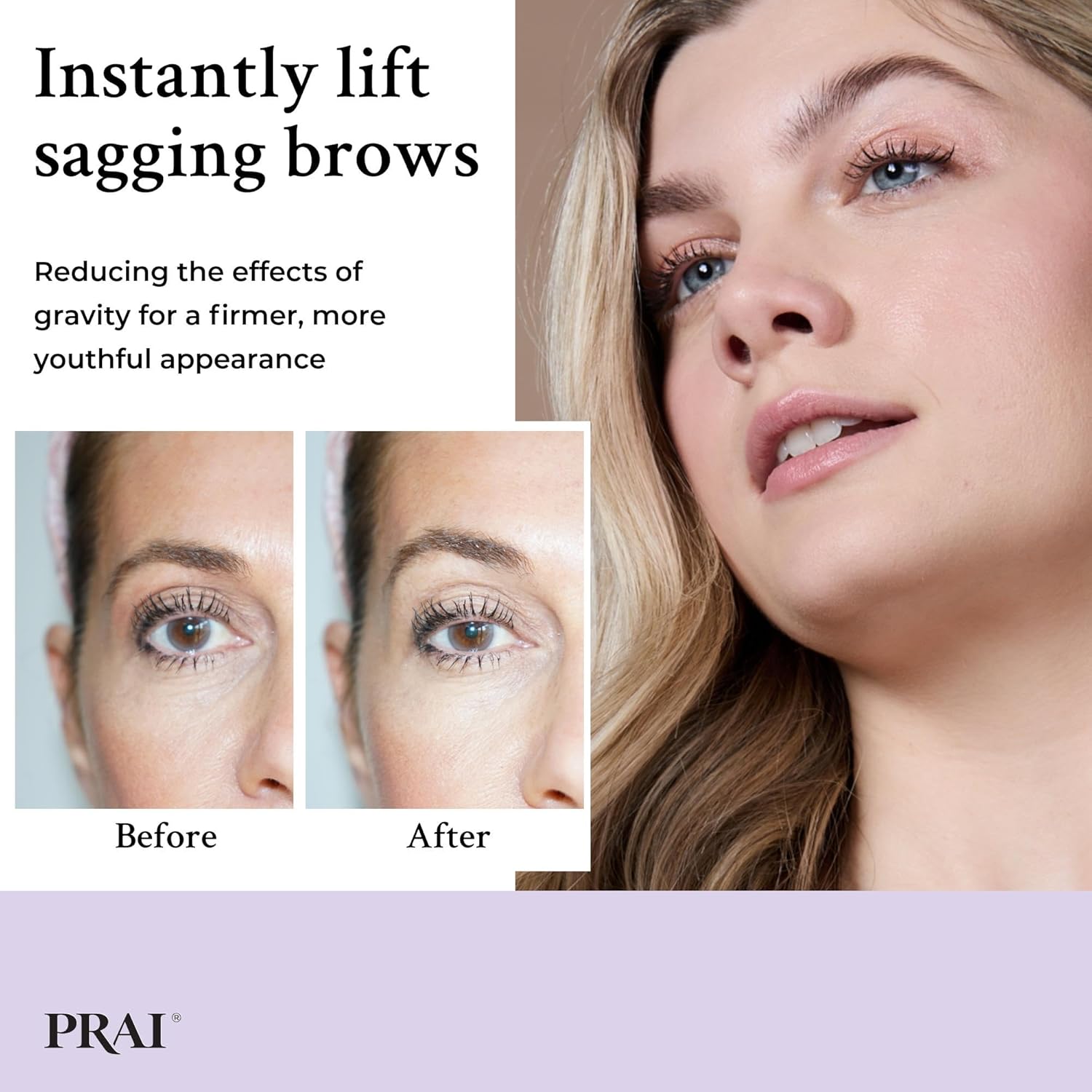 PRAI Beauty Ageless Eye Tight Uplift Serum - Glycerin for Locking in Moisture & Smoothes Out Fine Lines - Anti Aging Serum for Face, Enhance Skin Support System | Eye Serum in 15ml : Amazon.co.uk: Beauty