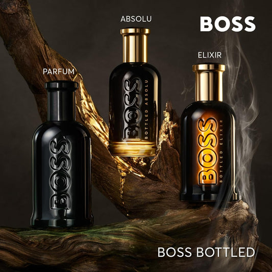 BOSS Bottled Absolu Parfum Intense, Men's Perfume, Woody and Leathery Aroma, Highly Concentrated Fragrance, 100ml : Amazon.co.uk: Beauty