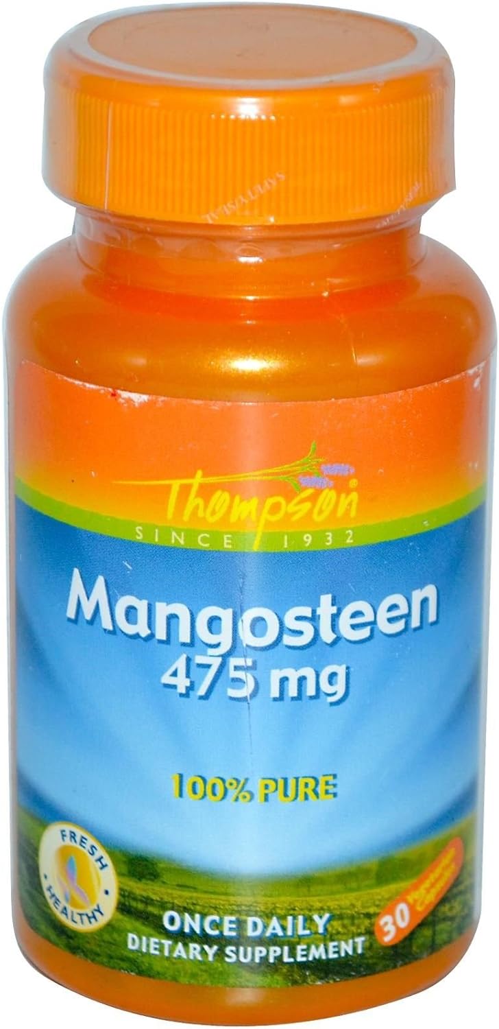 Thompson Mangosteen, Veg Cap (Btl-Plastic) 475mg 30ct : Health & Household