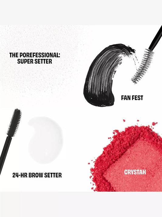 Benefit Extra Glam Infused Gift Set including Fan Fest Mascara and POREfessional Primer