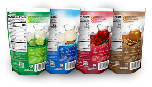 Drink Mix Variety Pack Of Aguas Frescas | Klass Horchata Limeade Hibiscus & Tamarind Drink | Flavors From Natural Sources, No Artificial Flavors, With Vitamin C (Makes 7 To 9 Quarts) 14.1 Oz Family Pack (4-Pack)