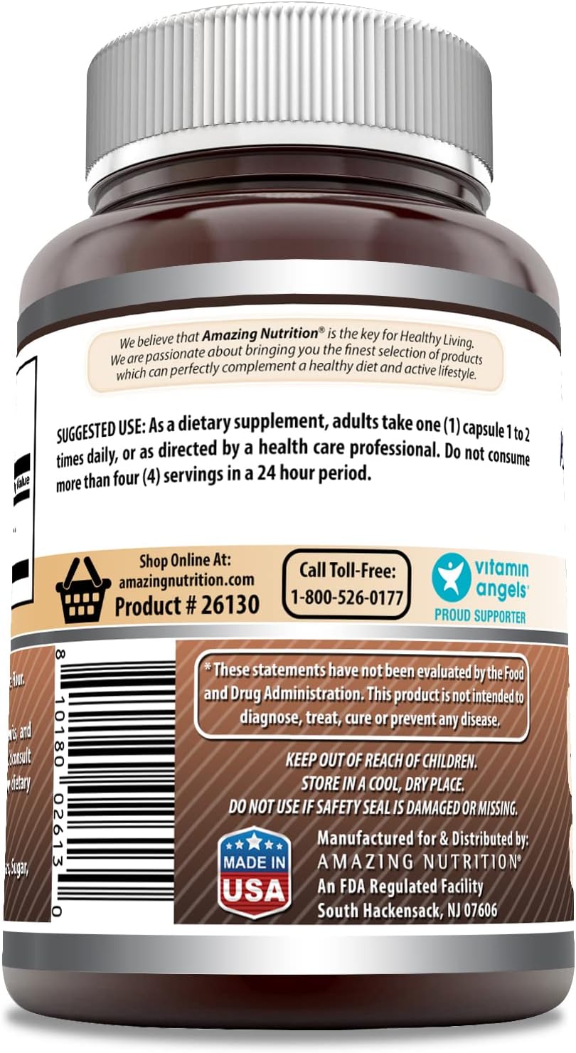 Amazing Formulas Caffeine 200Mg 240 Capsules Supplement | Non-GMO | Gluten Free | Made in USA