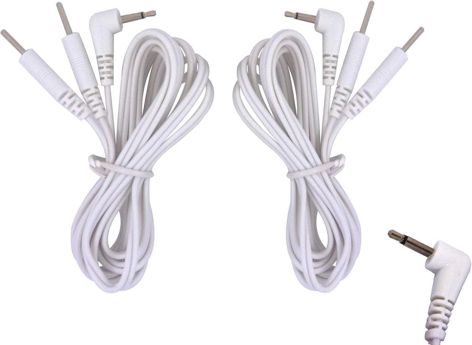 Tens Lead Wires 1 Pair Male 2.5Mm Jack Plug 2Mm Pin Connection By Healthcare World