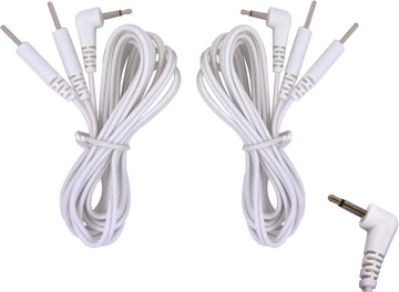Tens Lead Wires 1 Pair Male 2.5Mm Jack Plug 2Mm Pin Connection By Healthcare World