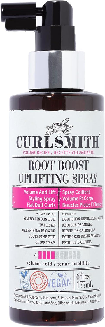 Curlsmith - Root Boost Uplifting Spray, Volumizing Styling Spray, Medium Hold, For Wavy, Curly Or Coily Hair, Vegan (177Ml/6Fl Oz)