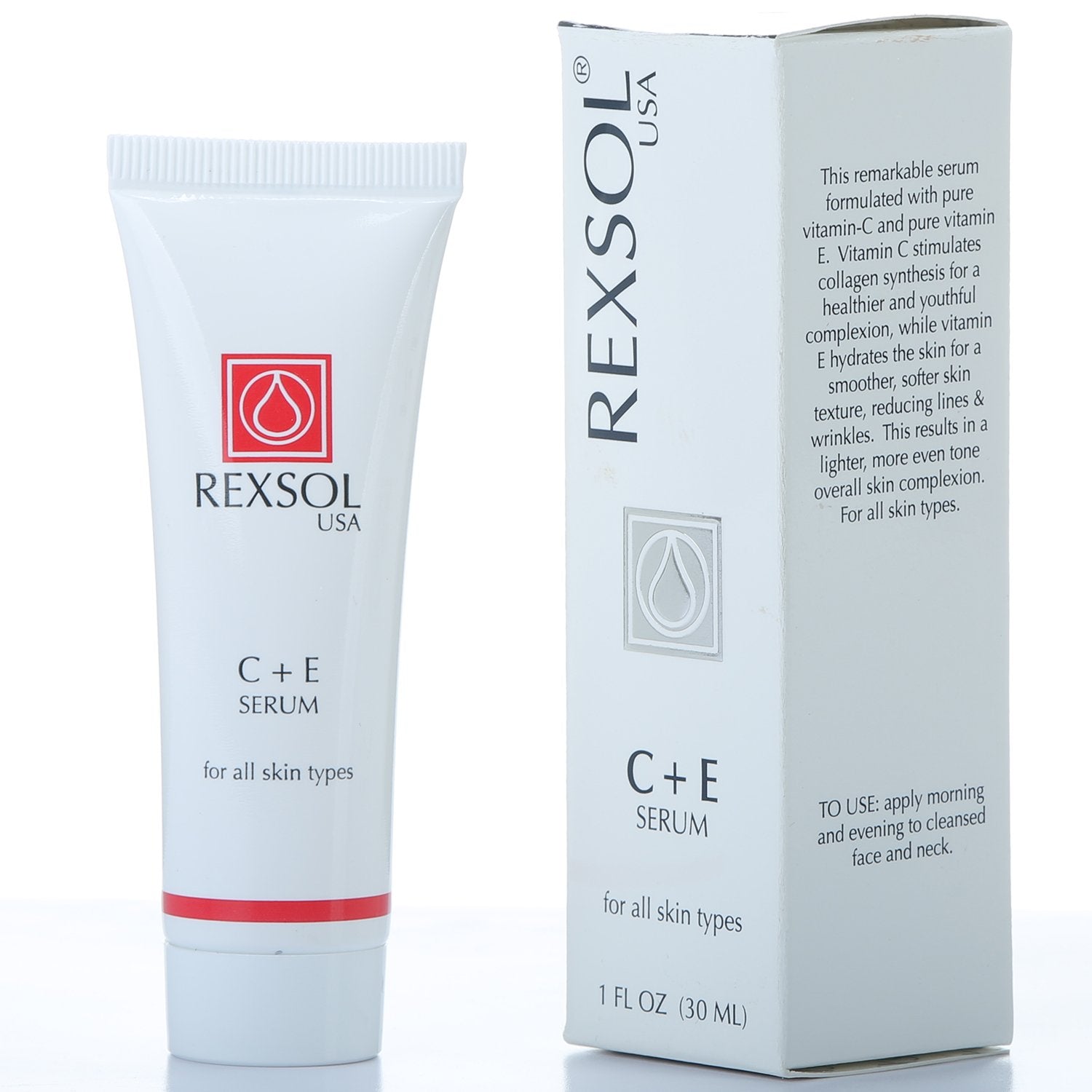 Rexsol Ce Serum | Contains Vitamin C & Vitamin E | Helps Minimize The Appearance Of First Signs Of Aging | Enhances Skin'S Youthful Appearance (30 Ml/ 1 Fl Oz) : Beauty & Personal Care