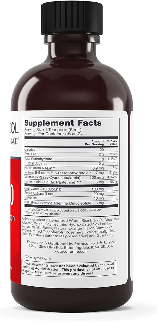 PROTOCOL FOR LIFE BALANCE - Liquid COQ-10 100 mg - 4 Fl Oz