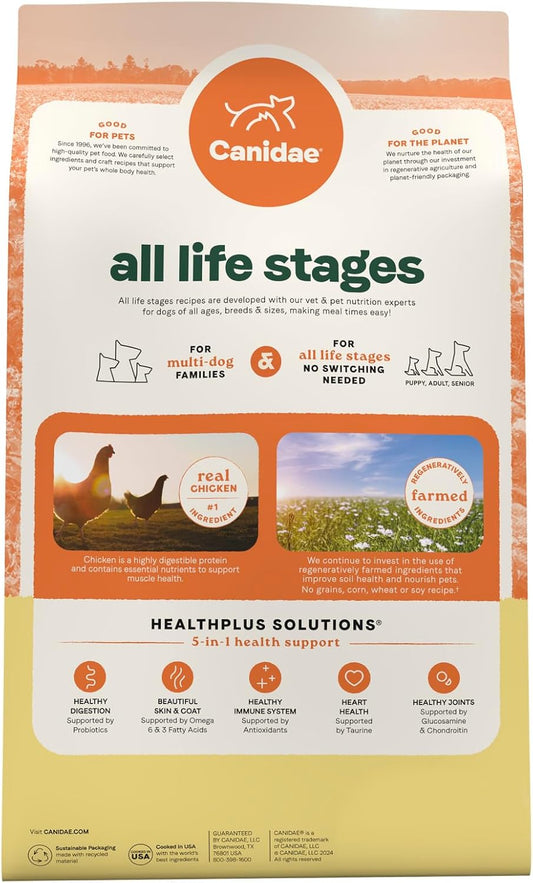 Canidae All Life Stages Real Chicken & Potato Recipe – High Protein And Grain-Free Premium Dry Dog Food For All Ages, Breeds, And Sizes– 24 Lbs