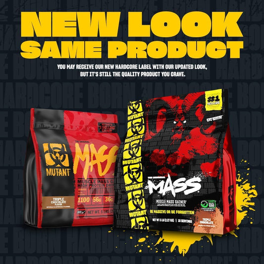 Mutant Mass | Weight Mass Gainer Protein Powder - High Calorie Protein Powder For Mass Gain - Strawberry Banana - 5 Pound