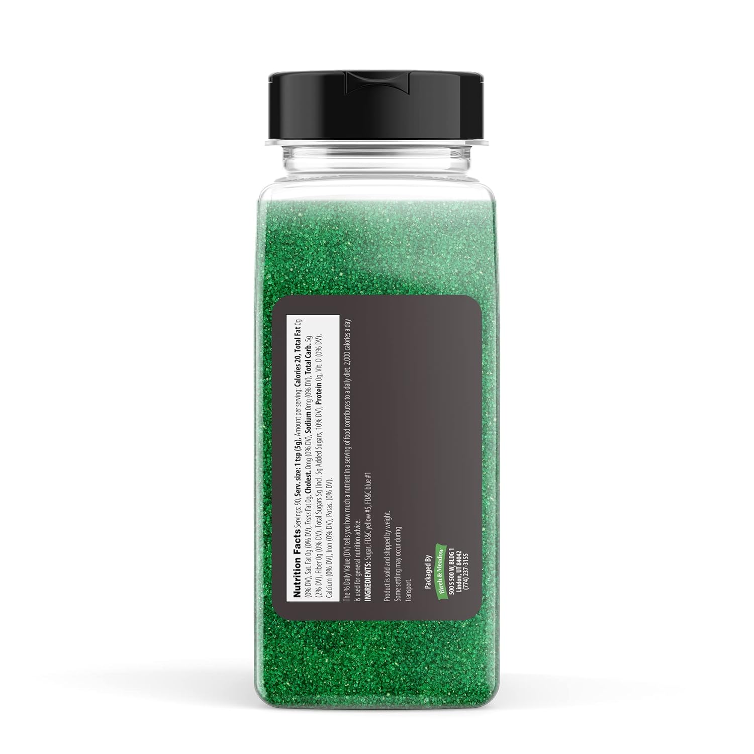 Birch & Meadow Holiday Sanding Sugar Bundle, Mixed Colors, 1 Lb. Colorful Sugar Crystals For Festive Holiday Baking