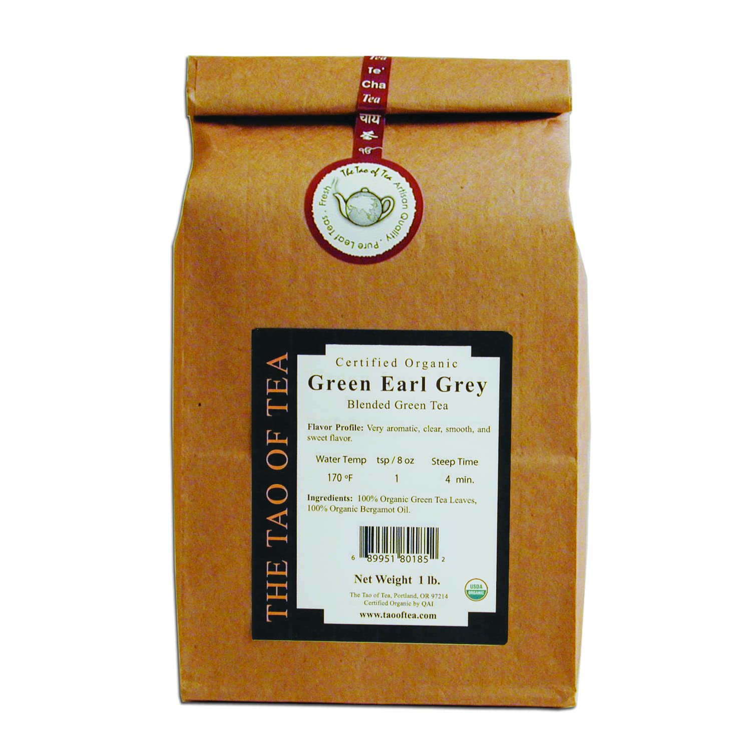 The Tao Of Tea Green Earl Grey, 1-Pounds