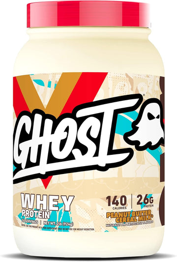 Ghost Whey Protein Powder, Cinnabon - 2Lb Tub, 25G Of Protein - Cinnamon Roll Flavored Isolate, Concentrate & Hydrolyzed Whey Protein Blend - Post Workout Shakes - Soy & Gluten Free