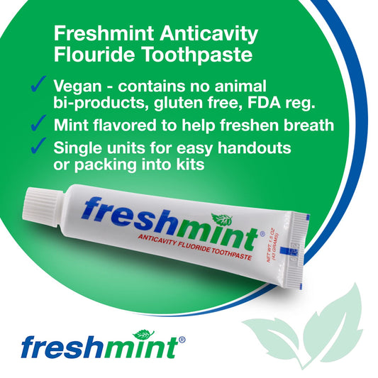 144 Tubes of Freshmint® 1.5 oz. Anticavity Fluoride Toothpaste, Tubes do not Have Individual Boxes for Extra Savings