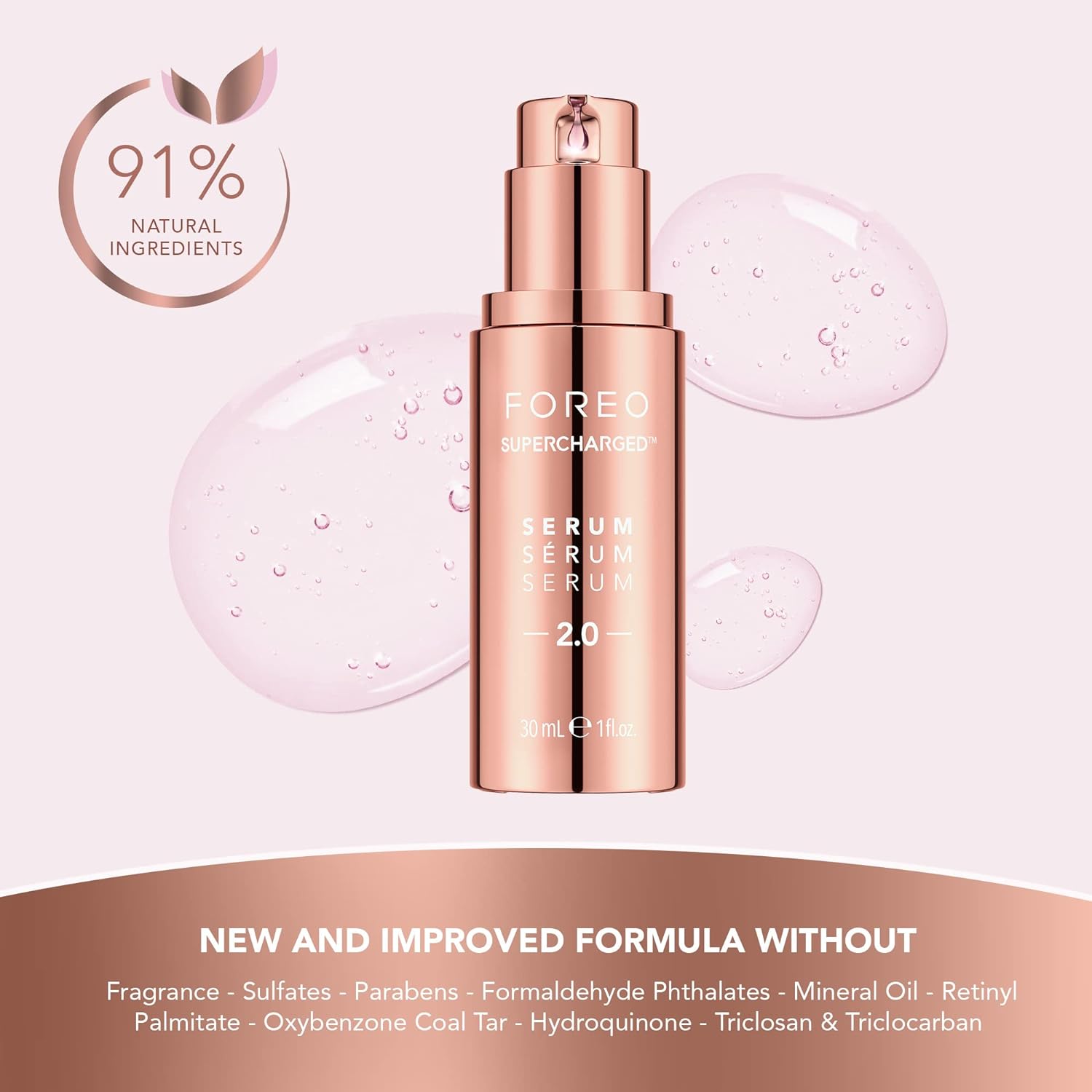 FOREO SUPERCHARGED SERUM 2.0 - Anti-aging Face Serum - Conductive Gel - Moisturizing Face Care - Hyaluronic Acid & Squalane - Vegan & Cruelty-free - All Skin Types - 30ml : Amazon.co.uk: Beauty