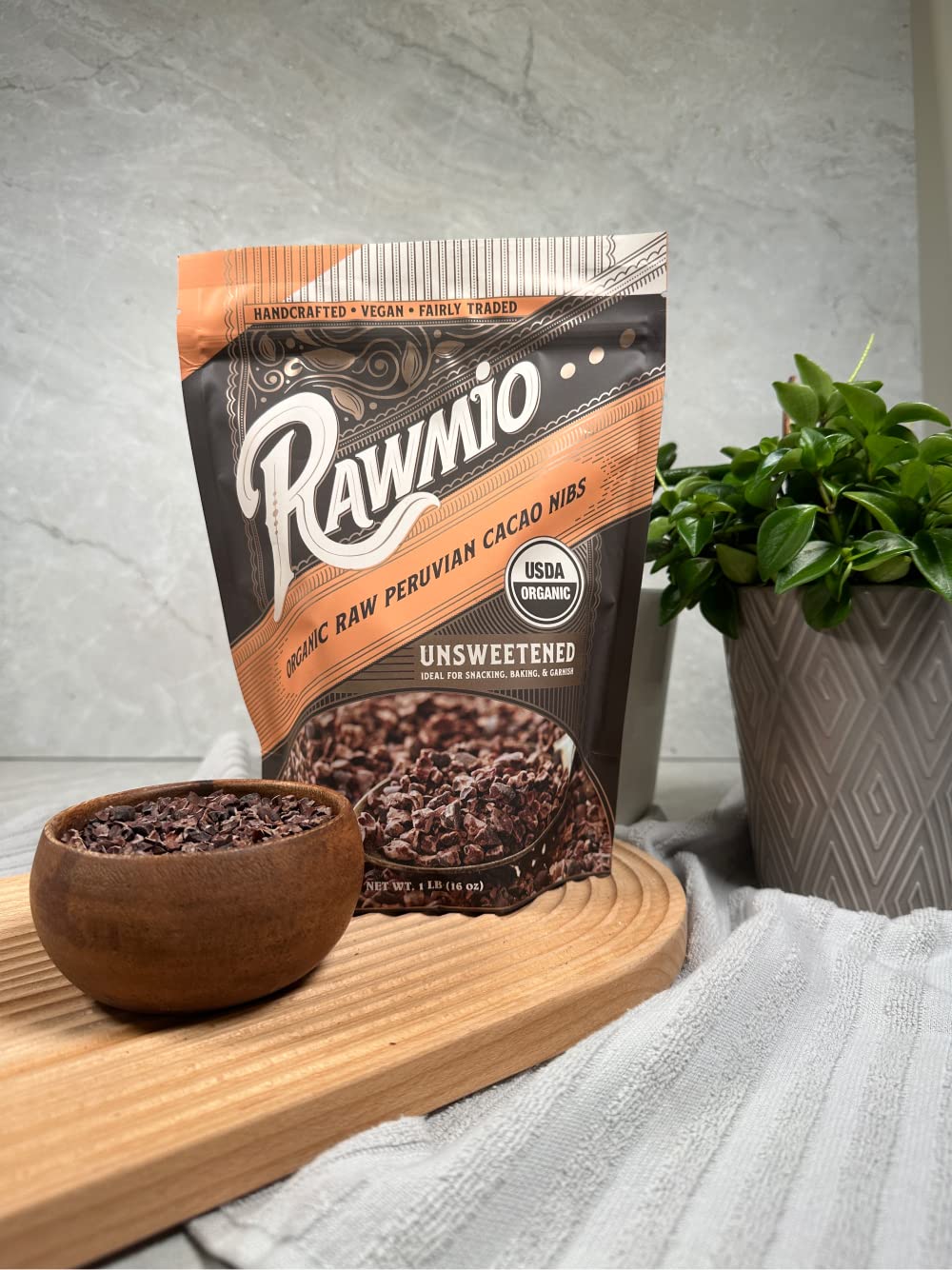 Rawmio Organic Cacao Nibs, 11 Lb - Raw, Vegan, Fair Trade, Kosher : Grocery & Gourmet Food