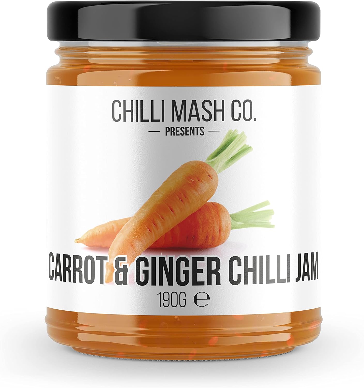 Carrot And Ginger Chilli Jam 190G - Chilli Mash Co - Sweet & Spicy Persian Inspired Carrot Jam Made With Carrot, Ginger & Mild Scotch Bonnet Chillies