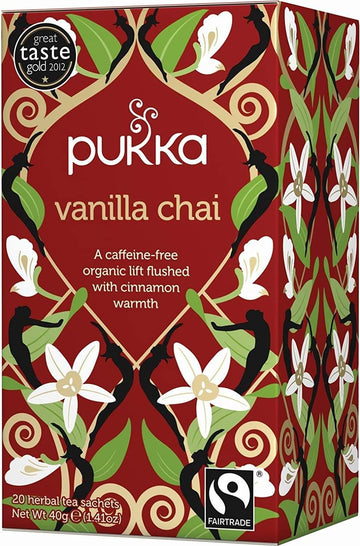 Pukka Organic Vanilla Chai Caffeine Free - 20 Tea Bags