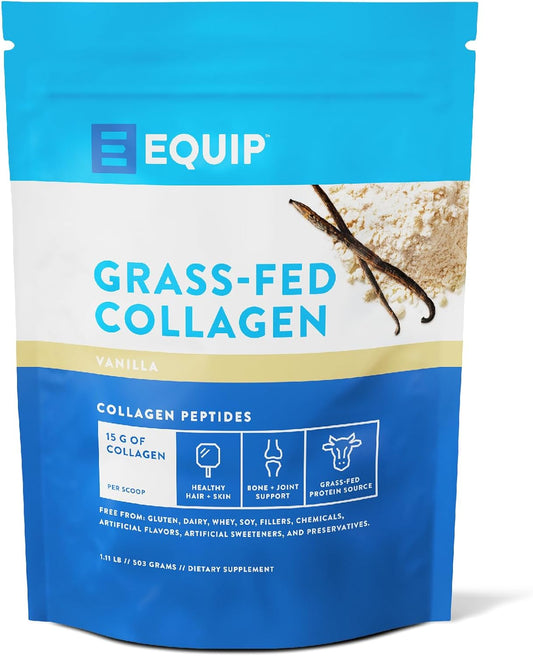 Equip Foods Collagen Powder Vanilla & Purewod Natural Pre-Workout Energy Powder